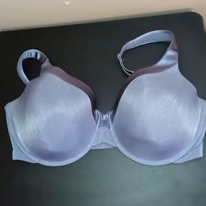 Vanity Fair Blue Bra with Satin Accents 38DD